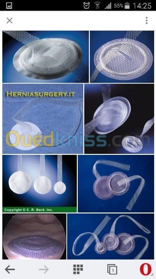 plaque hernie  biface 