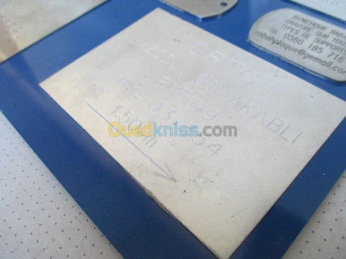 gravure sur tous supports, et plaques 