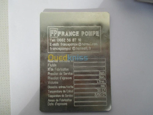 gravure sur tous supports, et plaques 