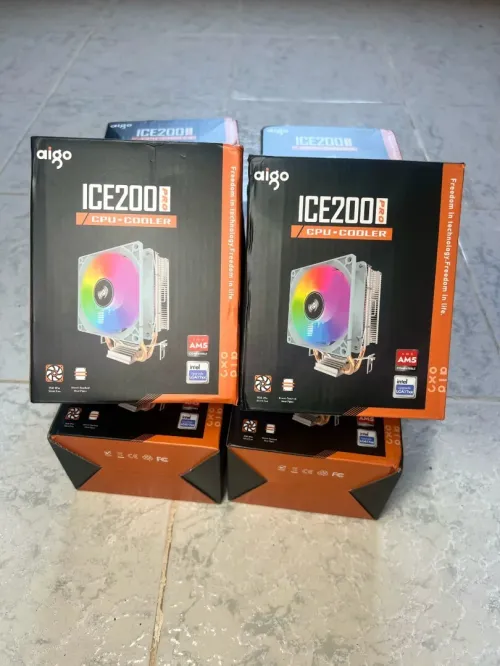 Aigo ICE200PRO Air CPU Cooler 2 Heatpipes Radiator Cooling Fan For Intel 115X 1200 1700 AM4 AM5 AMD