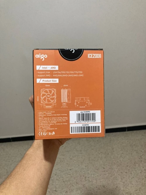 AIGO ICE200PRO RGB Dual HeatPipe CPU COOLER