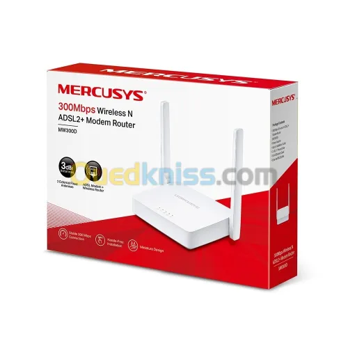MODEM ROUTER MERCUSYS MW300D (détails/gros)