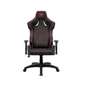 les Chaise Visiteur LUX Rembourrée Chaise Opérateur MODUS En Simili Cuir Noir Avec Accoudoir