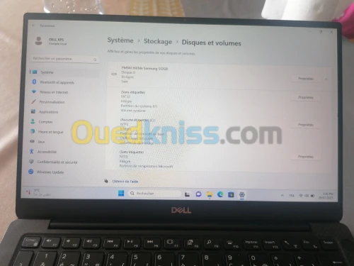 Dell XPS 13" 11TH GEN i5-1135G7 16go RAM 512 GBy
