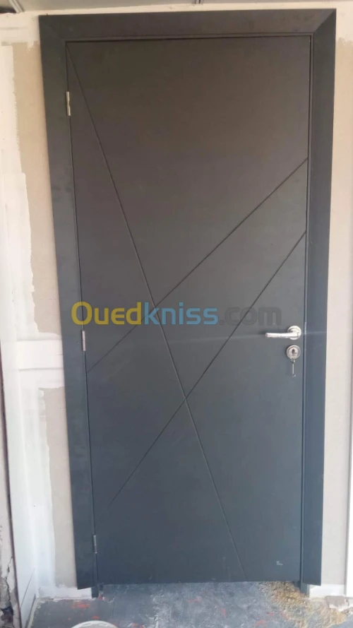 porte mdf et bois rouge prix d'usine 