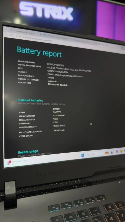 Asus Rog Strix G17 Ryzen 9 7845HX RTX 4060 8GB 140w