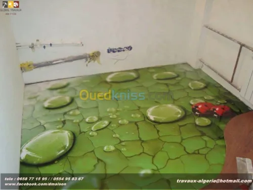 DECORATION DE SOL AVEC LA RESINE EPOXY