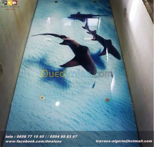 DECORATION DE SOL AVEC LA RESINE EPOXY