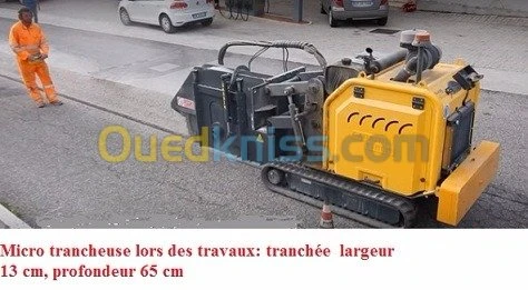 Location micro trancheuse  0 à 4,5 km/