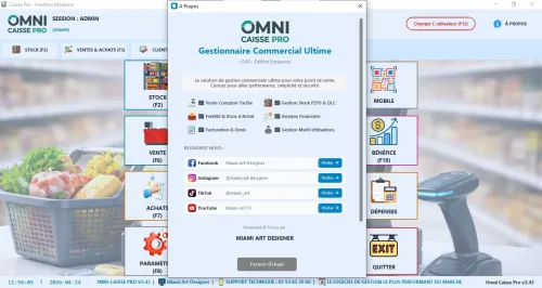 Logiciel De gestion Commercial " OMNI CAISSE PRO "