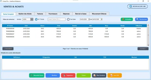 Logiciel de Gestion de Caisse et de Stock