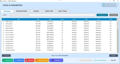 Logiciel de Gestion de Caisse et de Stock