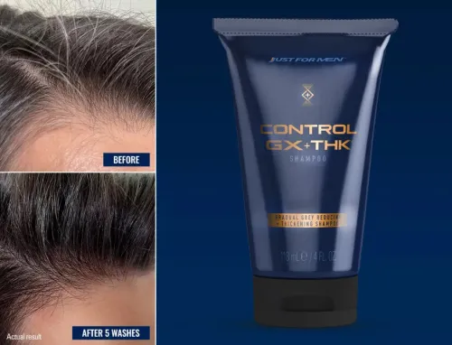 Just for Men Control GX + THK Thickening Shampoo Anti Grey Hair