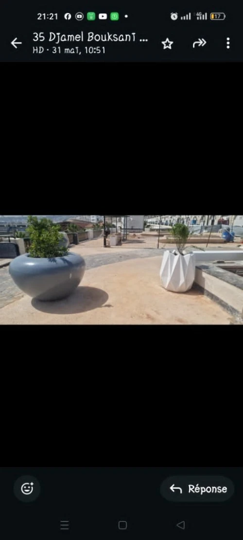Mobilier urbain en GRC 