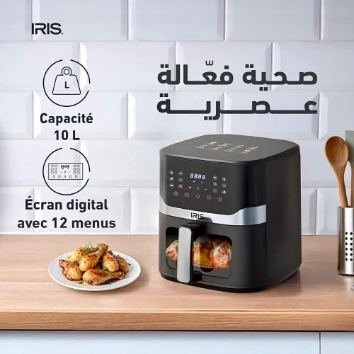 AIR FRYER IRIS IPE-AF08-220B 8L 1700W 10 MENUS