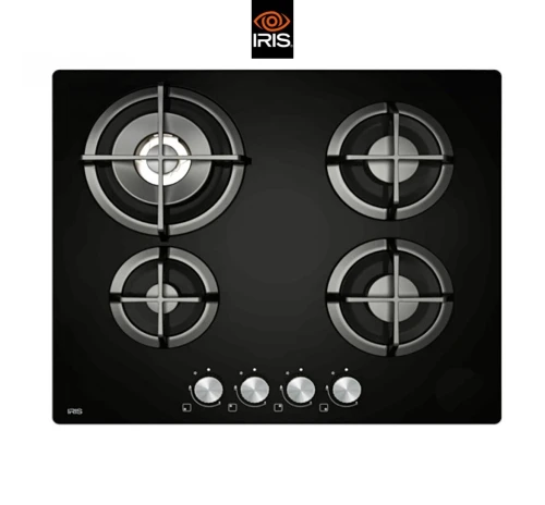 TABLE DE CUISSON IRIS 4 FEUX VERRE TROMPE IBP 604G1G