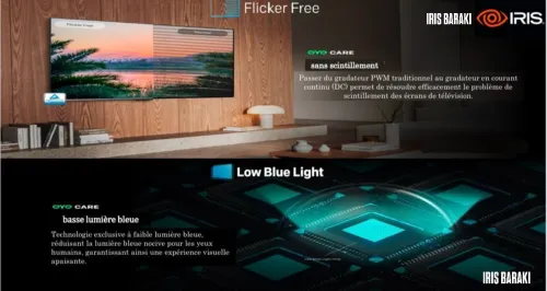 TV IRIS 65" QLED+ Q7030 120 HZ SMART GOOGLE TV 4K UHD ANDROID 14 65 POUCES