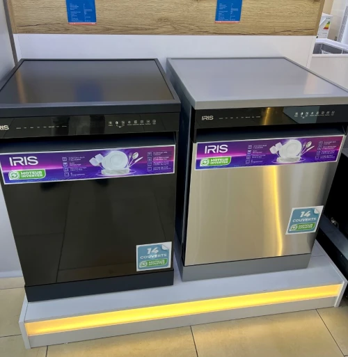 LAVE VAISSELLE IRIS INOX 14 COUVERTS 8 PROGRAMMES MOTEUR INVERTER
