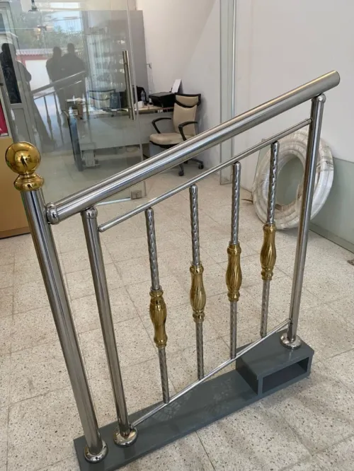 Ramp escalier inox. 