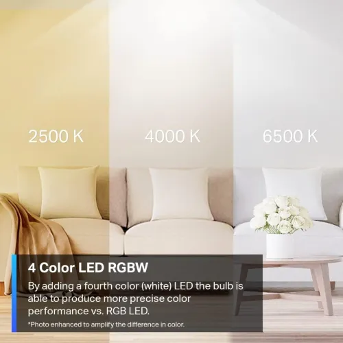 TP-Link Tapo 2 Ampoule Connectée Wifi, Ampoule LED L530E kolor LED WiFi (E27/806lm)