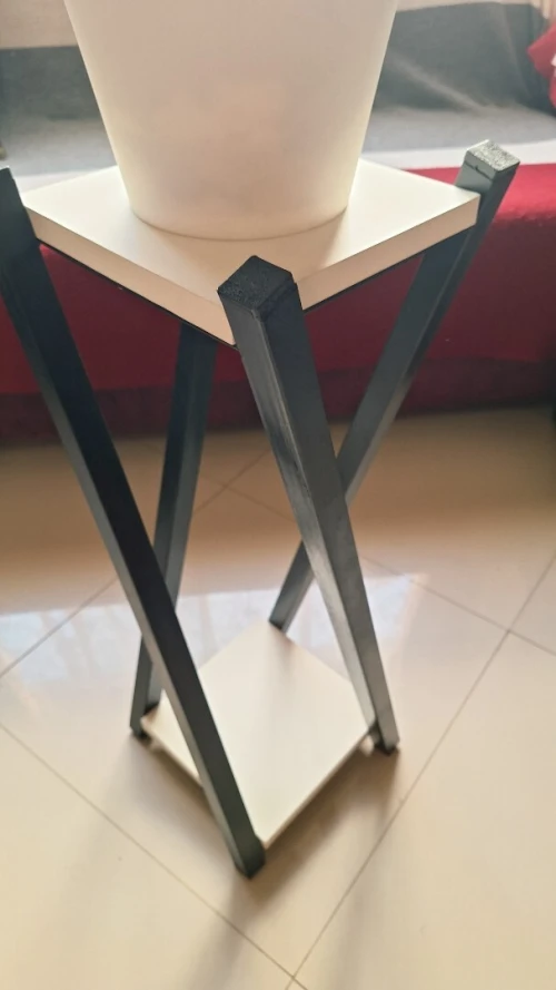 Plante artificielle Monstera avec Table Décorative Blanche Moderne