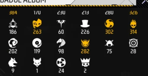 Free fire account lvl 59 qrib 60