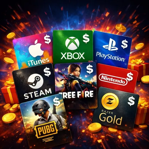 بطاقات الهدايا احسن الاسعار Steam - Playstation -iTunes-  Xbox -Nintendo -