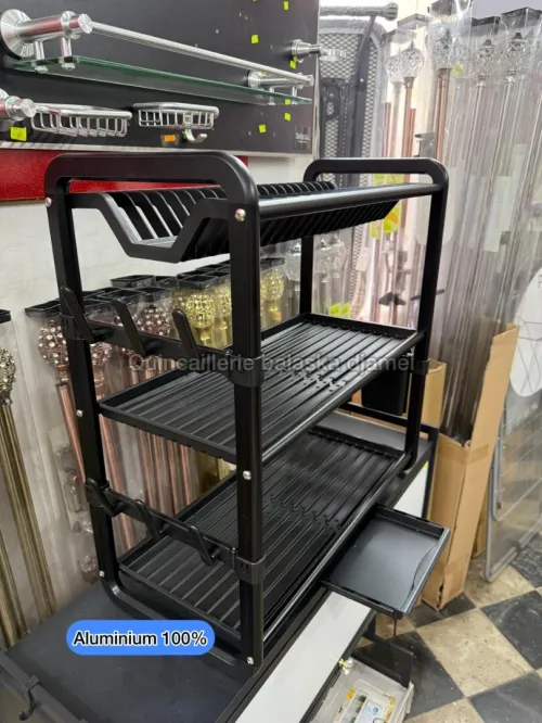 Égouttoir a vaisselle de luxe aluminium et inox