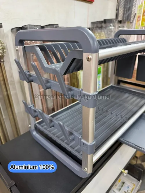 Égouttoir de cuisine inox et aluminium de luxe