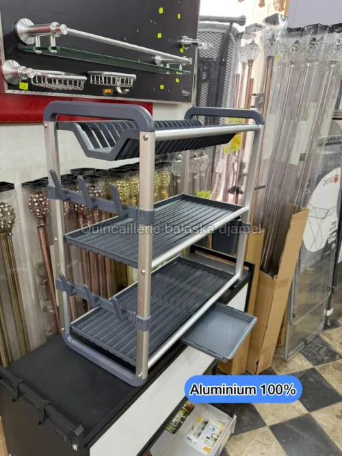 Égouttoir a vaisselle de luxe aluminium et inox