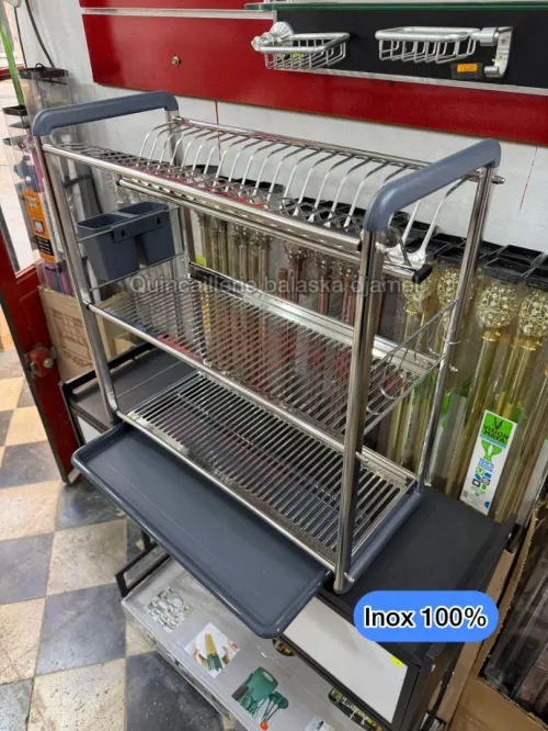 Égouttoir de cuisine inox et aluminium de luxe
