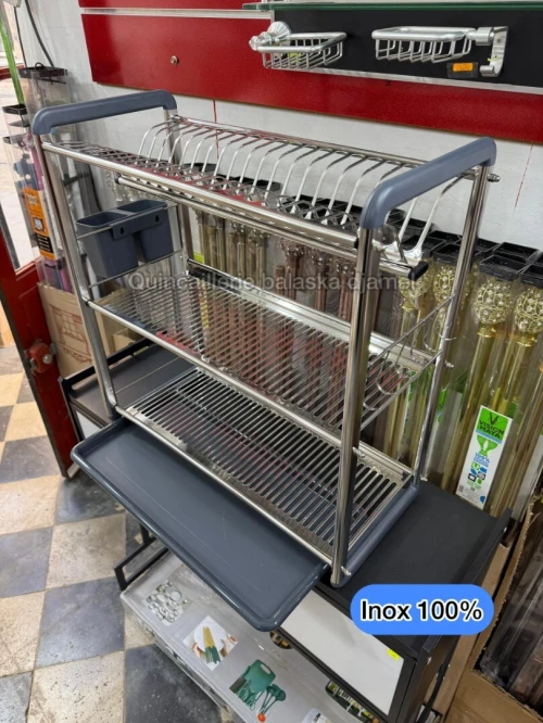 Égouttoir a vaisselle de luxe aluminium et inox