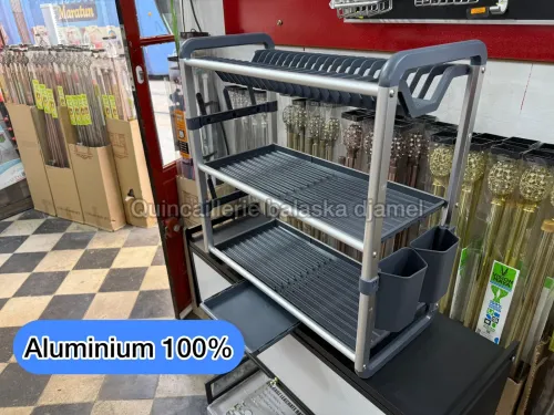 Égouttoir a vaisselle de luxe aluminium et inox