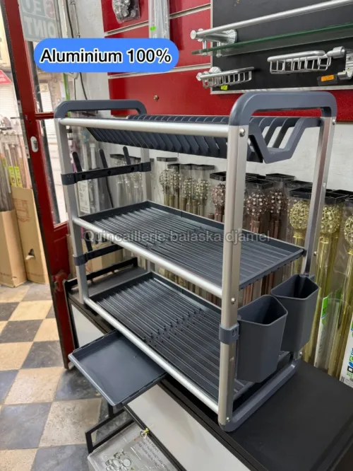 Égouttoir de cuisine inox et aluminium de luxe