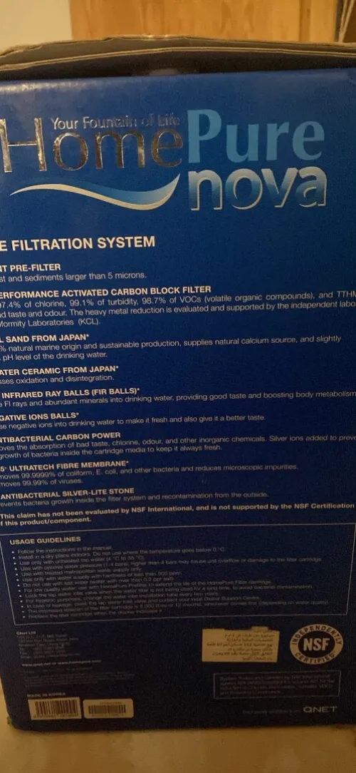 Dispositif de filtre à eau
