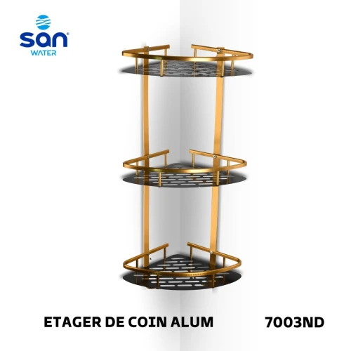 ÉTAGERE DE COIN 3 ETAGES EN ALUMINIUM DE LA MARQUE SAN WATER
