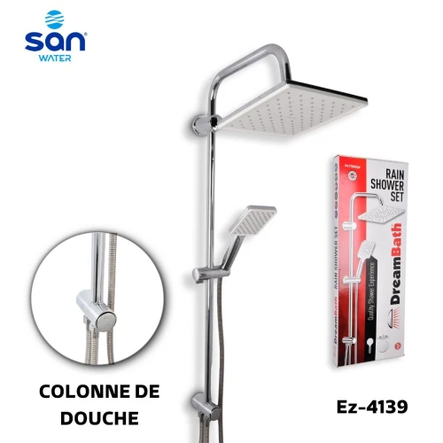 COLONNE DE DOUCHE RAIN SHOWER SET EN INOX DE LA MARQUE DREAMBATH BY SAN WATER