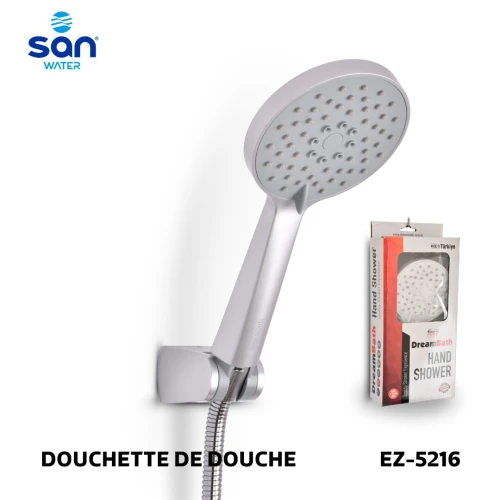 DOUCHETTE À MAIN ERGONOMIQUE BLANCHE DE LA MARQUE DREAMBATH BY SAN WATER