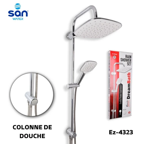 COLONNE DE DOUCHE RAIN SHOWER SET EN INOX DE LA MARQUE DREAMBATH BY SAN WATER