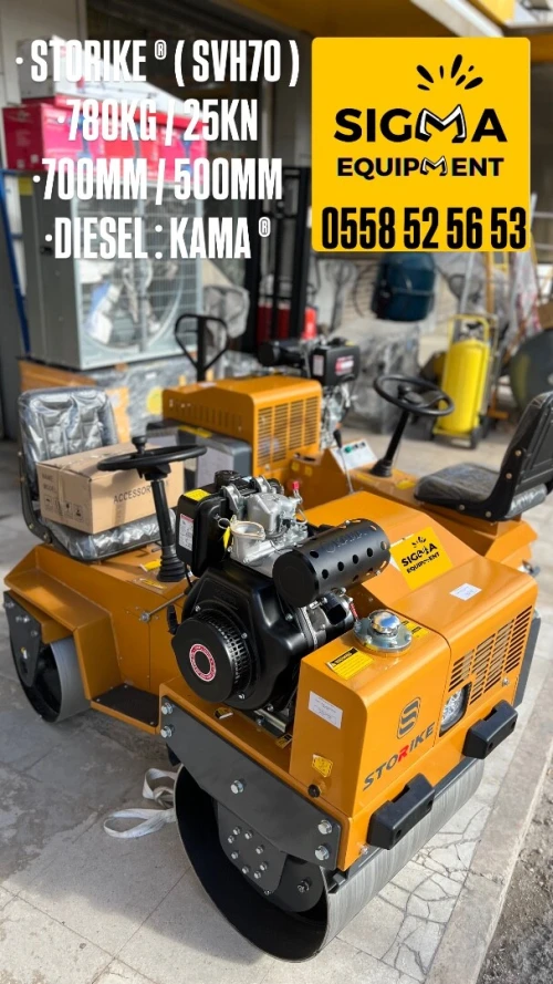 ROULEAU COMPACTEUR A MAIN 720KG SDBM BM70 / ROULEAU COMPACTEUR CHAUFFEUR 780KG STORIKE