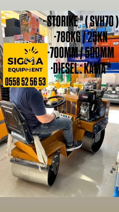 ROULEAU COMPACTEUR A MAIN 720KG SDBM BM70 / ROULEAU COMPACTEUR CHAUFFEUR 780KG STORIKE