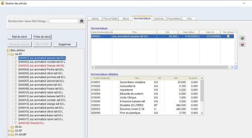 Logiciel de gestion de production