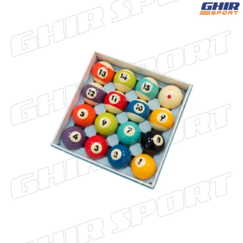Jeu de billes ou Boules de billard Euler en résine - Diamètre 57 mm | 01446