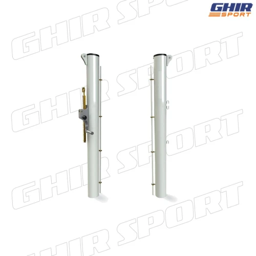 POTEAUX TENNIS LAWN FIXE EN ALUMINIUM