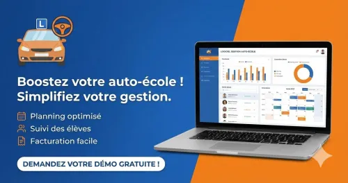 Logiciel complet pour la Gestion pour d'Auto école