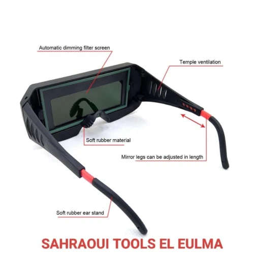 Lunettes de soudage à obscurcissement automatique -Lunettes réglables