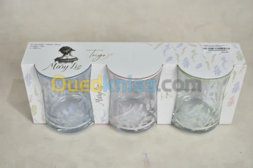 VERRE A EAU TRIGO 3PCS
