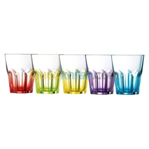 LUMINARC Verre A Eau Colorlicious Pris 6 Pièces