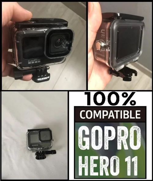 caisson 40 metres pour GoPro 13 12 11 10 9 Black plongée sous marine