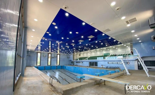 plafond tendu picine